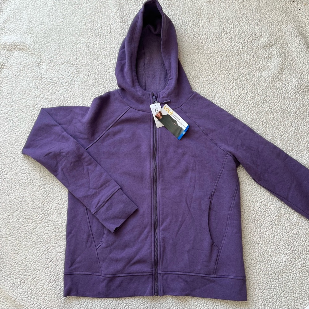 New Lolë Full Zip Purple Hoodie - Picture 3 of 9